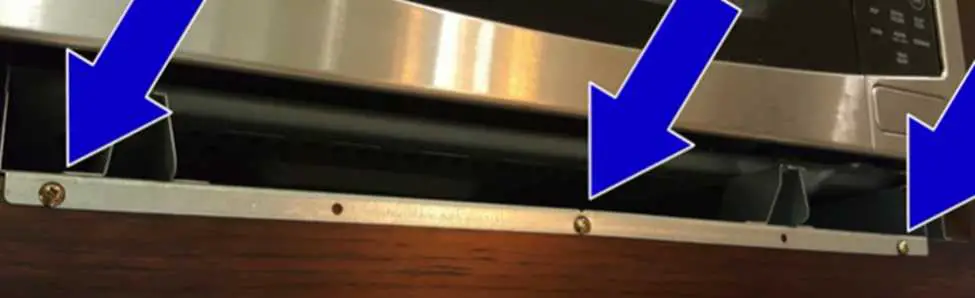 How to remove ge microwave trim kit 